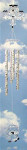 Black-Tipped Acrylic Owl Chimes - 22"