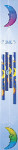 Colorful Acrylic Moon Chimes - 18"
