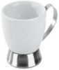 Bianca Porcelain & Metal Espresso Cups - Set of 6 by Tirra