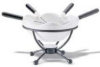 Chocolate Fondue Set for 4 - "Free form" - 7 Pieces - White by Trudeau