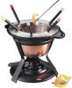 2 in 1 Copper Fondue Set - Meat and/or Cheese - 12 Pieces by Trudeau