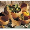 Calabash Salad Set - Natural Hardwood - 7 Pieces by Pomerantz