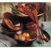 Cherry Finish Salad Set - 7 Pieces by Pomerantz