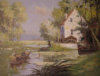 House by the Creek - 20" X 24" by Xu Bing