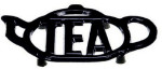 Cast Iron Tea Cup Trivet - Black
