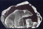 Polar Bear with Cub - 5.5" X 8.5"