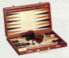 13" Cherry Wood Backgammon Set