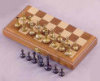 Walnut Chess Set with Brass Pieces