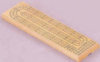 Natural Wood Cribbage Board - 2 Tracks