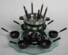 - ZooScape - 3-in-1 Glass Lazy Susan Fondue Set - 30 pieces