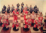 Football Players Chess Pieces