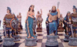 Greek and Roman Gods Polyresin Chess Pieces