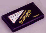 Double Six Color Spots Dominoes with Vinyl Case