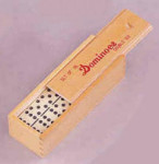 Double Six Dominoes with Wooden Case