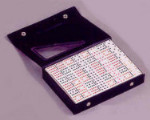 Double Twelve Color Spots Dominoes with Vinyl Case