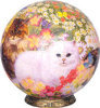 Puzzle Sphere - 3D Cats in Flowers -