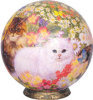 Puzzle Sphere - 3D Cats in Flowers -