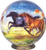 Puzzle Sphere - 3D Running Horses -