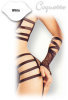 Spider Net and Lycra Strap Gloves - White / One Size