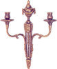 Wall Sconce (Double) - Flame Antique by Harrogate House