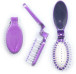 Compact Folding Mirror Brush - Paddle Style