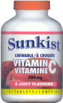 Sunkist Vitamin C - Chewable - 5 Juicy Flavors - 500 mg