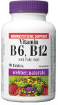 Vitamin B6 + B12 with Folic Acid - 50 mg / 125 mcg / 1 mg
