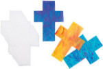 Color Diffusing Paper Crosses - Package of 48