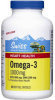 Omega-3 Triple Fish Oil Blend (Pharmaceutical Grade) - 1000 mg - EPA 300mg / DHA 200mg