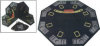 Folding Octagonal Poker Playing Top with Carrying Case