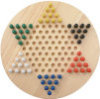- ZooScape - Chinese Checkers - Oak Finish Board