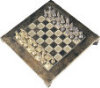 Roman Metal Chess Set - 11"
