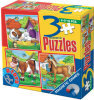 3 in 1 Magnetic Puzzle - Animals