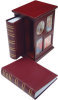 Picture Station with 2 Photo Albums - Cherry Wood