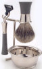 Valentine's Day - Personal - Pure Speckled Grey Badger Mach III Shave Set -  4 Pieces