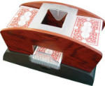 Deluxe 2 Deck Wood Finished Card Shuffler