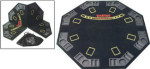 Folding Octagonal Poker Playing Top with Carrying Case