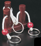 Rosewood Puzzle - 3 Pegs