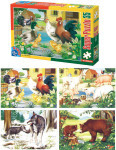 Super Puzzle - Animals - 35 Pieces - Package of 4