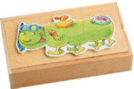 Wooden Puzzle Box - Caterpillar