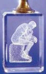 Crystal Key Ring - The Thinker