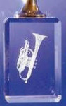 Crystal Key Ring - Trumpet