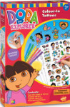 Dora the Explorer Color-In Tattoos