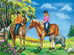 Outing on Horseback - 100 Pieces
