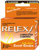 Relex Flavored Lubricated Latex Condoms - Secret Garden - 3 Pack