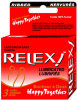 Relex Ribbed Lubricated Latex Condoms - Happy Together - 3 Pack