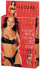 Allure Leather - Patent Leather Bra & Thong Set - Black - One Size