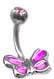 Stained Glass Butterfly Barbell