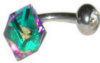 Green Crystal Barbell