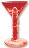 Martini Weenie Light-Up Party Glass - Red